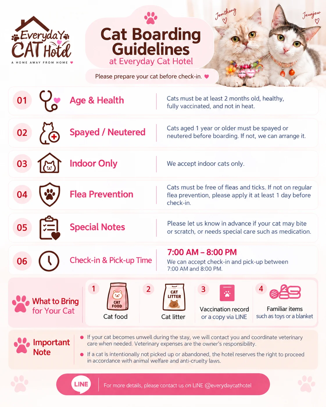 Cat Boarding Requirements
